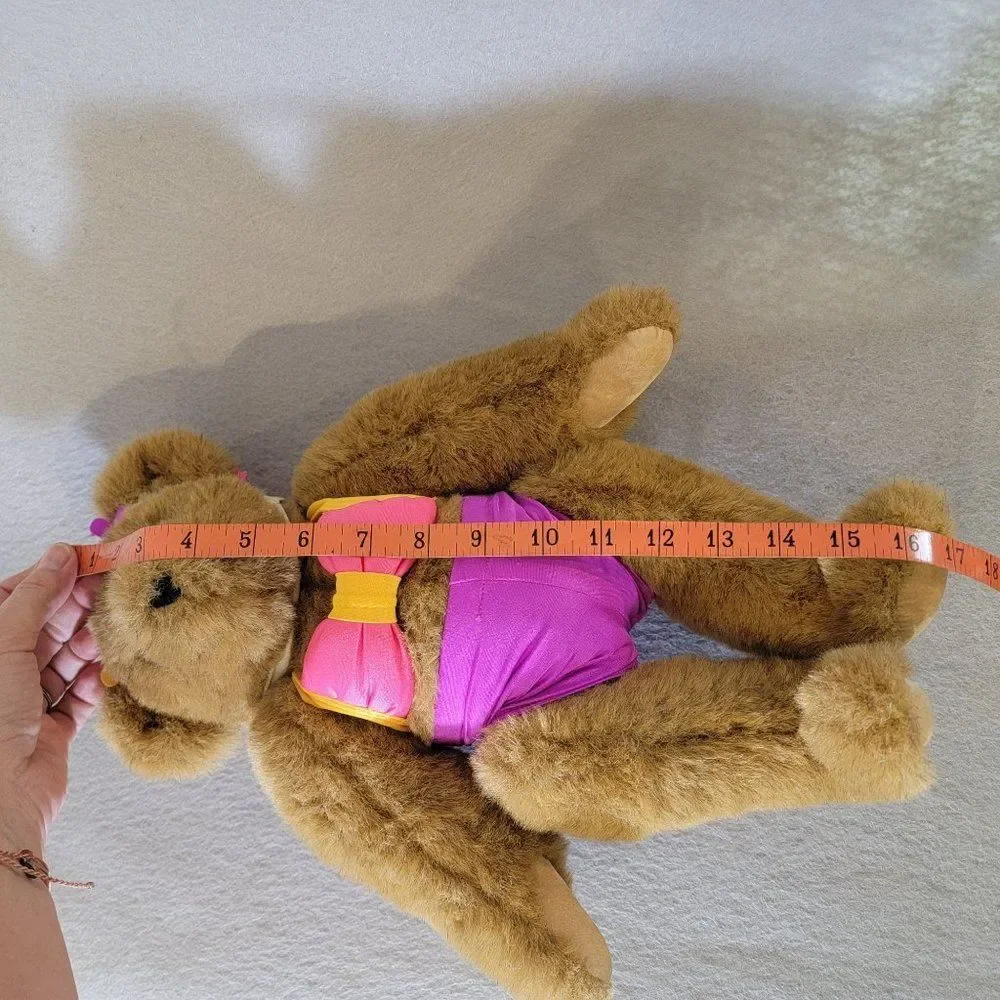The Vermont Teddy Bear Company Jointed Bear with Bikini and Swim‎ Cap Vintage